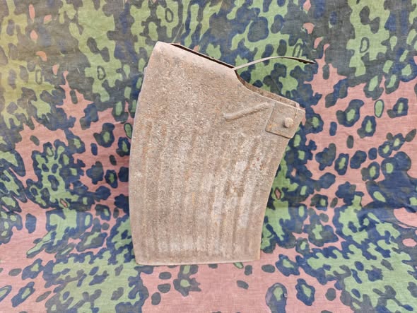  German 2 cm Flak Magazine – Incomplete, Ground Dug