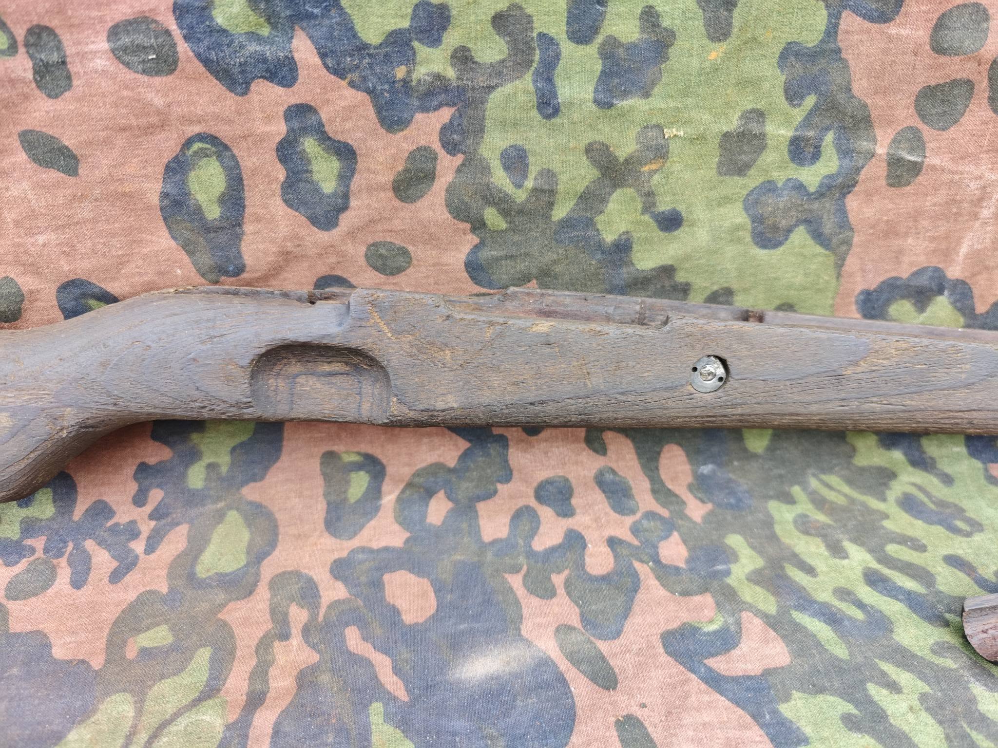 German Mauser K98k Rifle Stock – Well-Preserved Bog Find