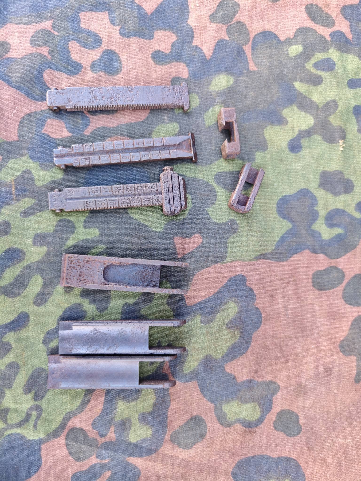 German Mauser K98 Rear Sight Parts Set
