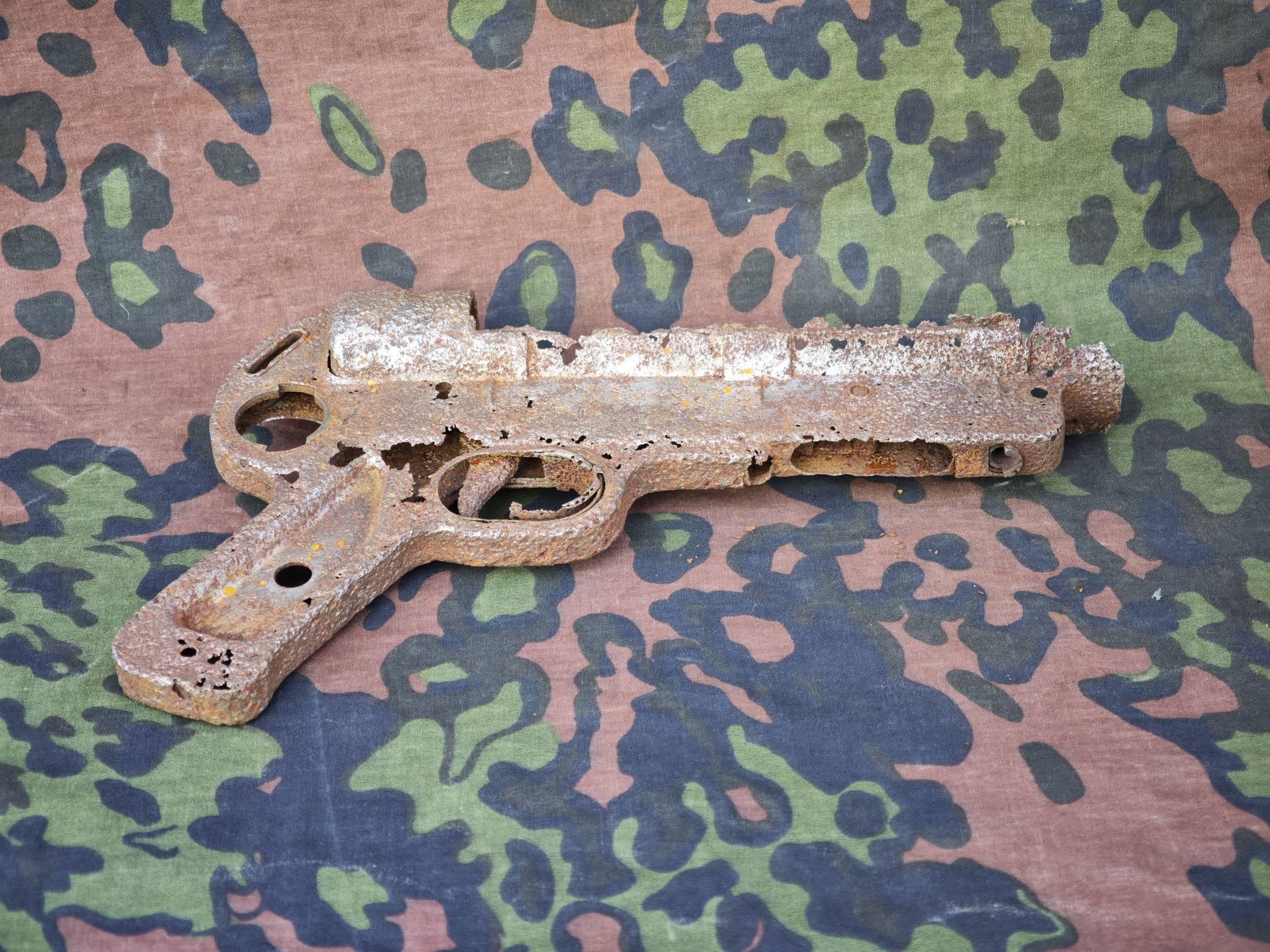 Original German WW2 MP40 Ersatz Receiver with Integral Grip
