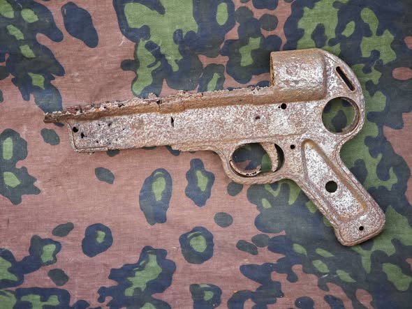 Original German WW2 MP40 Ersatz Receiver with Integral Grip