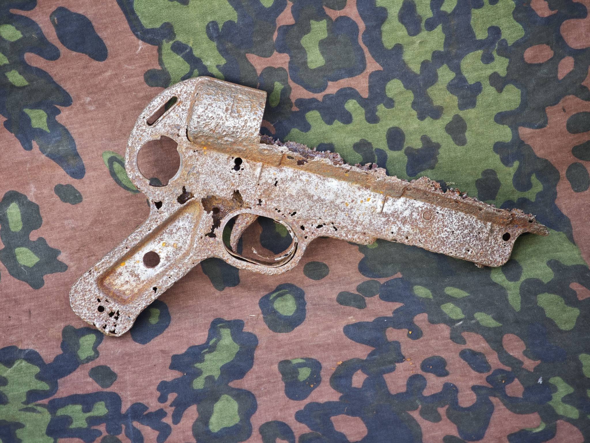 Original German WW2 MP40 Ersatz Receiver with Integral Grip