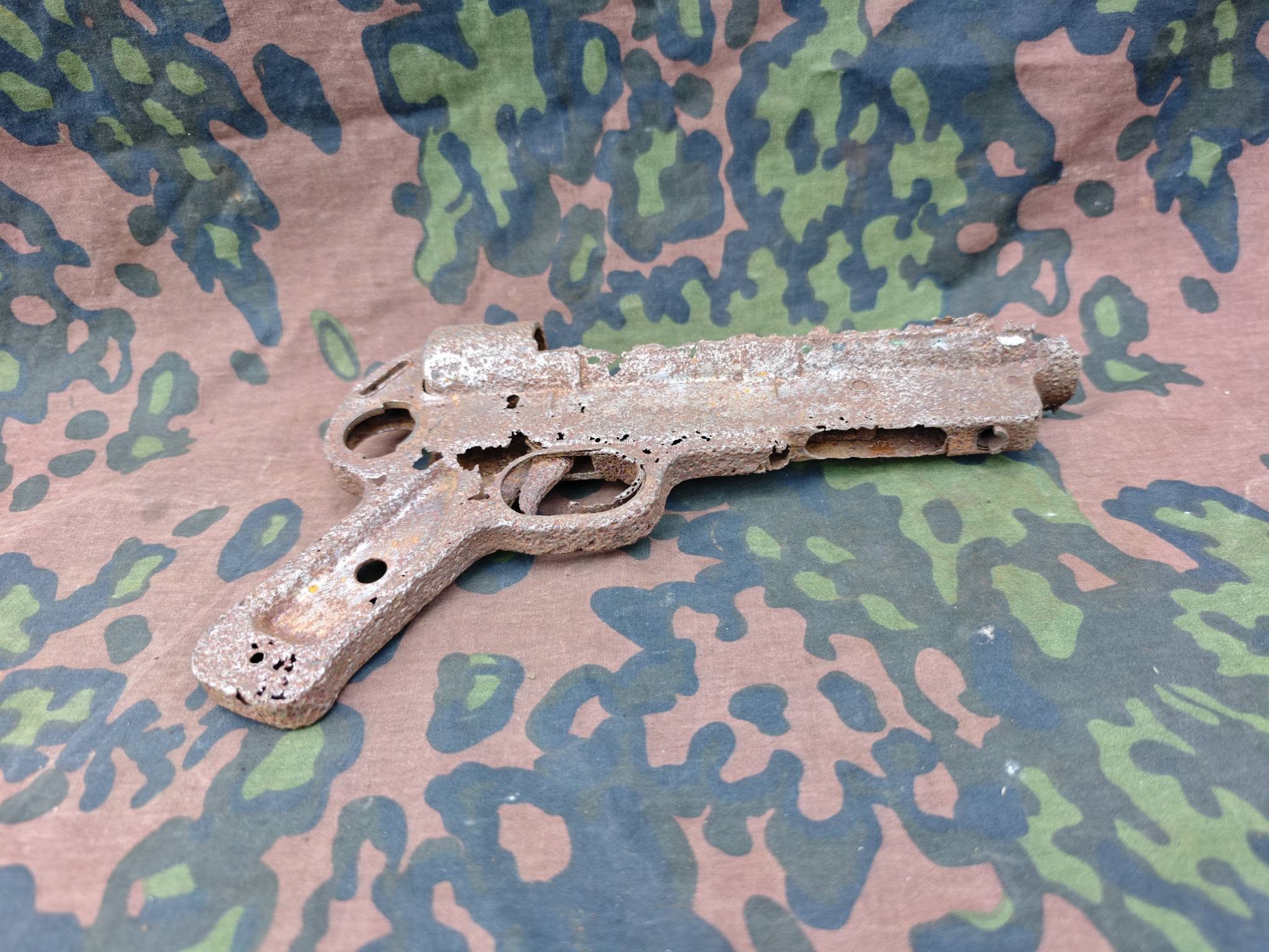 Original German WWII MP40 Late-War Lower Receiver – Battlefield Relic