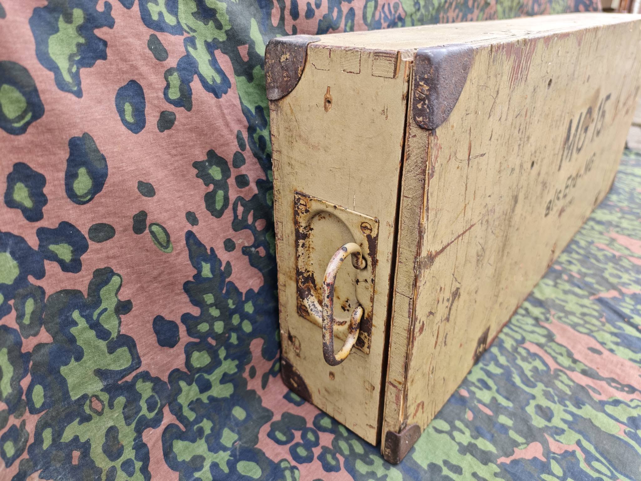 Original WWII German MG15 wooden transport/storage box