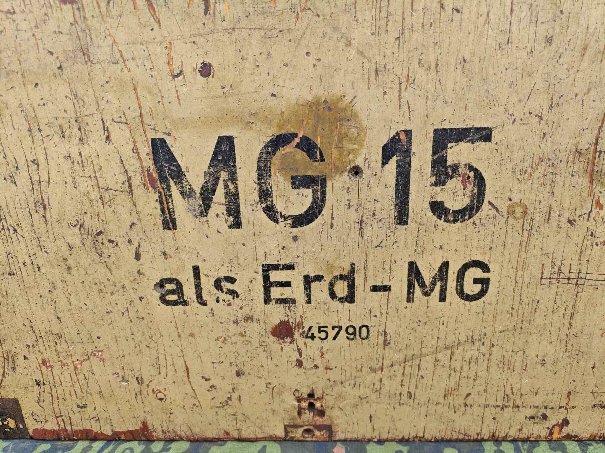 Original WWII German MG15 wooden transport/storage box