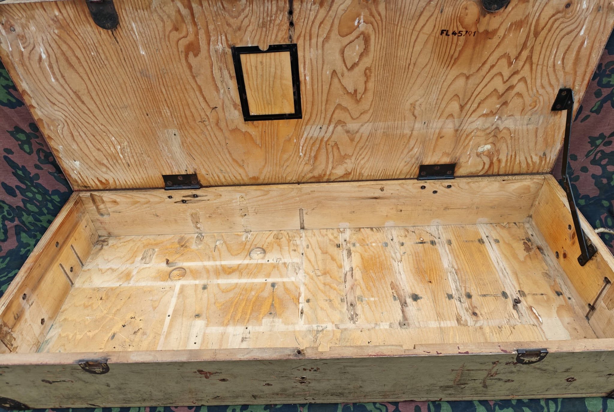 Original WWII German MG15 wooden transport/storage box
