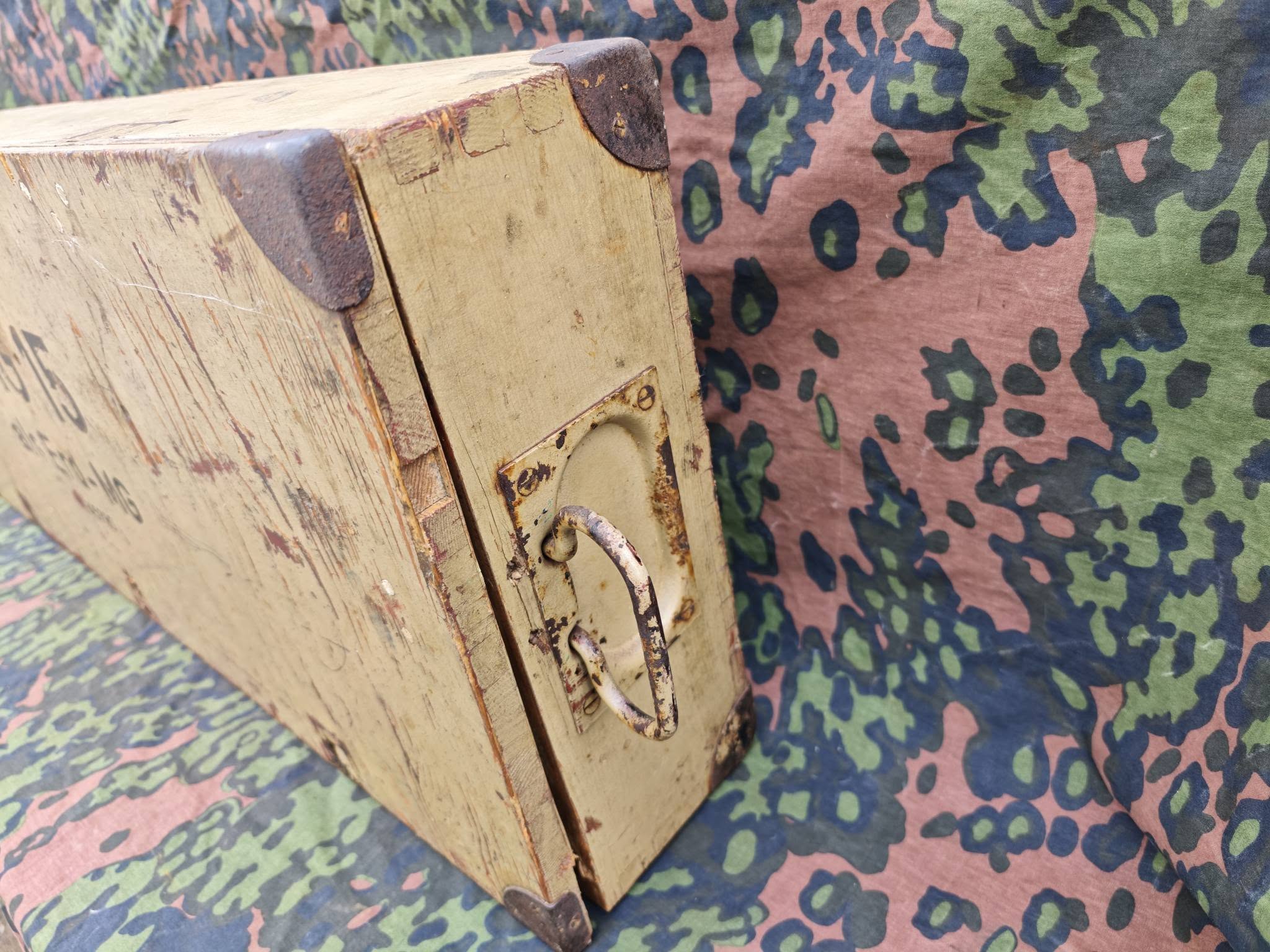 Original WWII German MG15 wooden transport/storage box