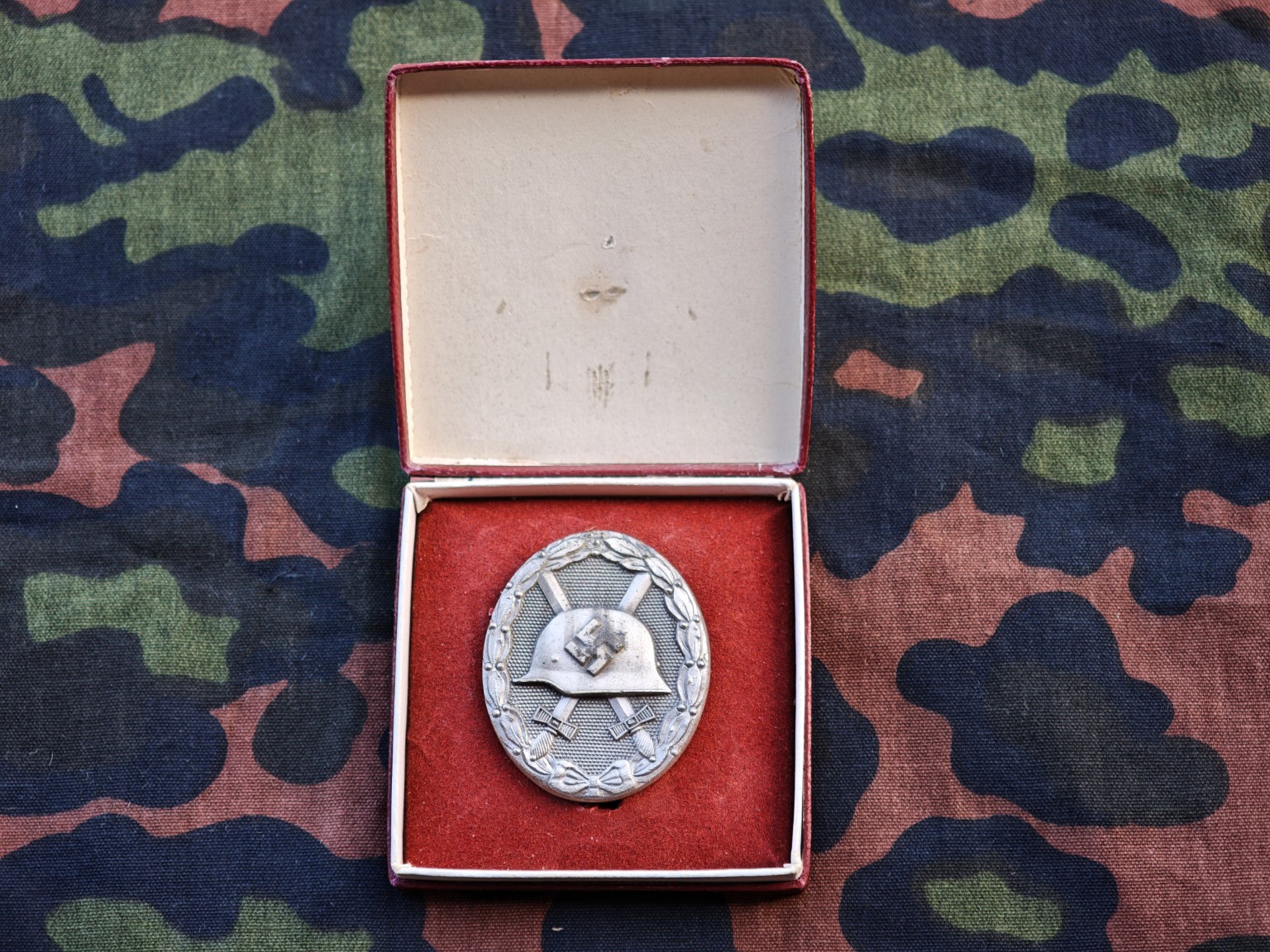 German Silver Wound Badge “65” in Case