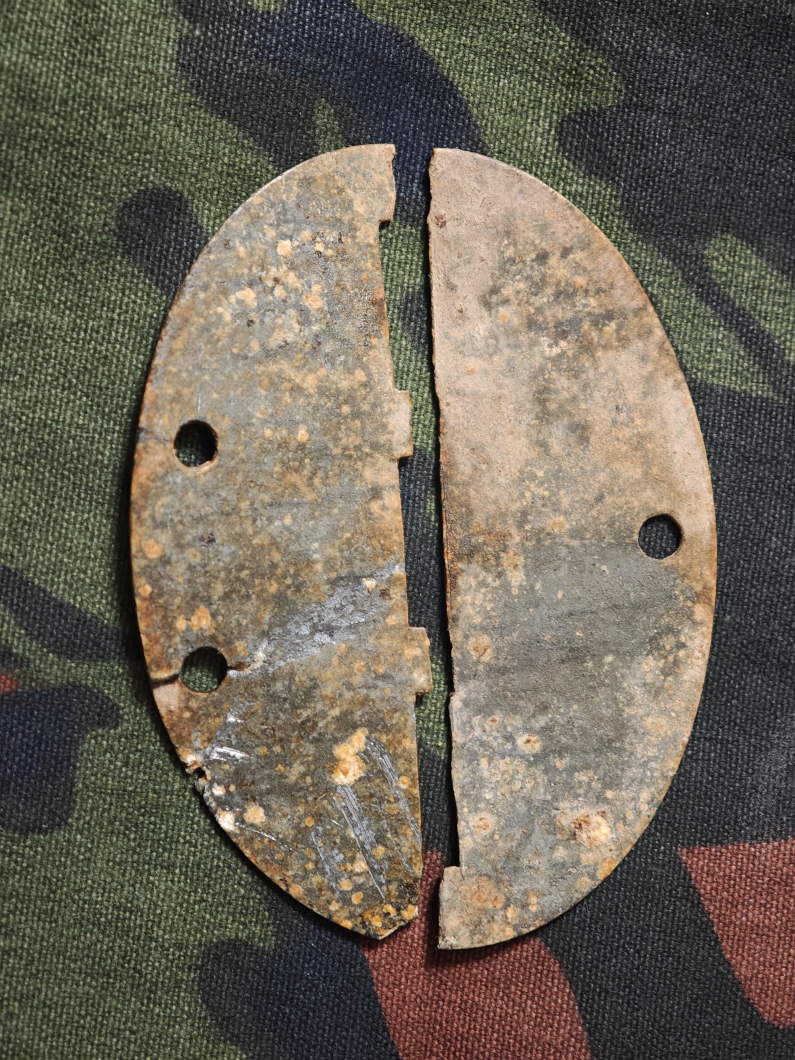 WWII Latvian SS Volunteer Brigade Hilfswilliger Identification Tag – Erkennungsmarke