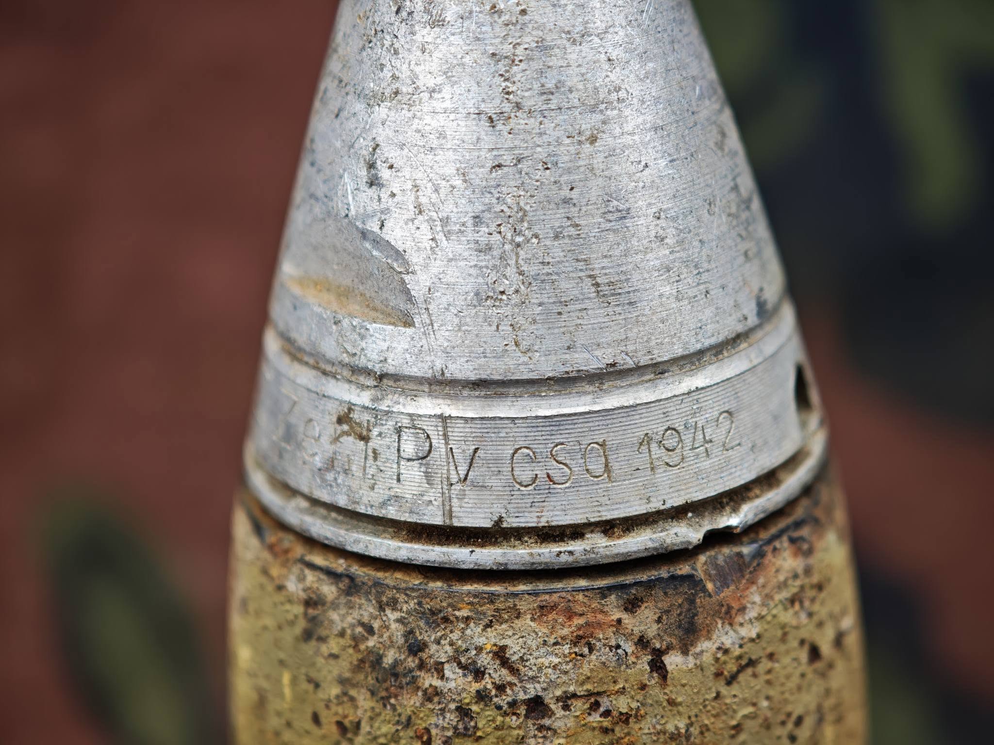 Original WWII German 3.7 cm Sprgr. – 3.7 cm Pak 36 HE Projectile with AZ 39 Fuze