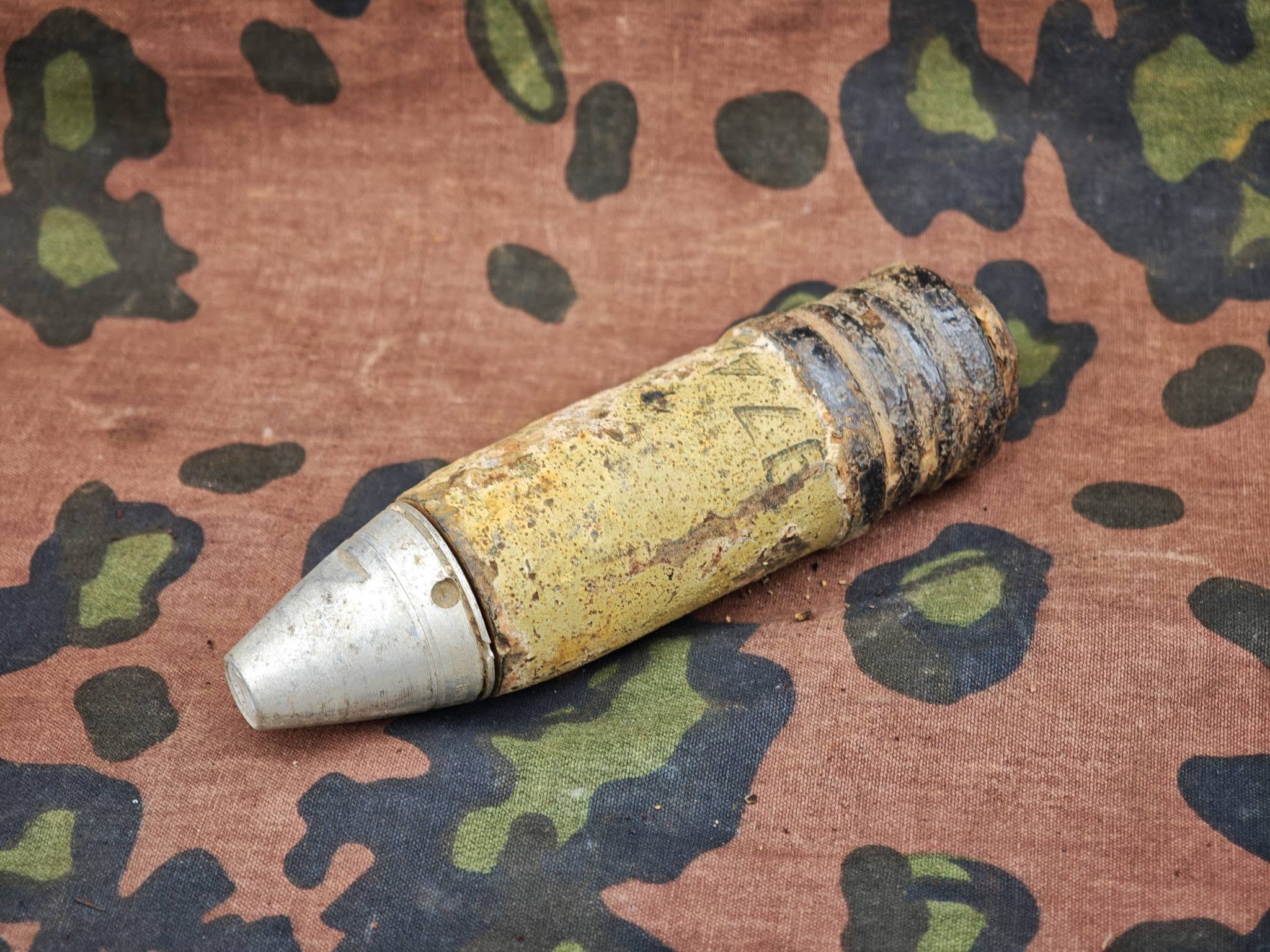 Original WWII German 3.7 cm Sprgr. – 3.7 cm Pak 36 HE Projectile with AZ 39 Fuze