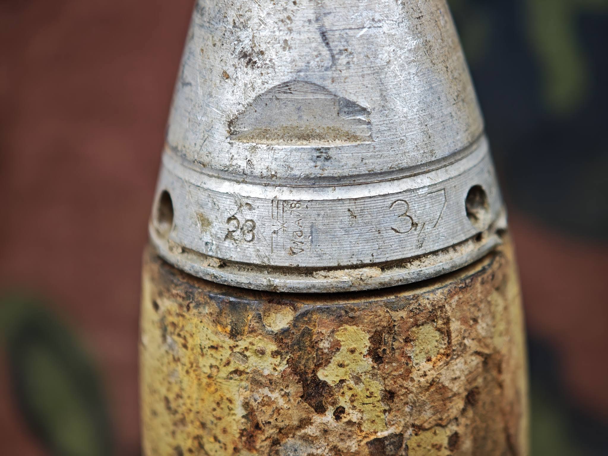 Original WWII German 3.7 cm Sprgr. – 3.7 cm Pak 36 HE Projectile with AZ 39 Fuze