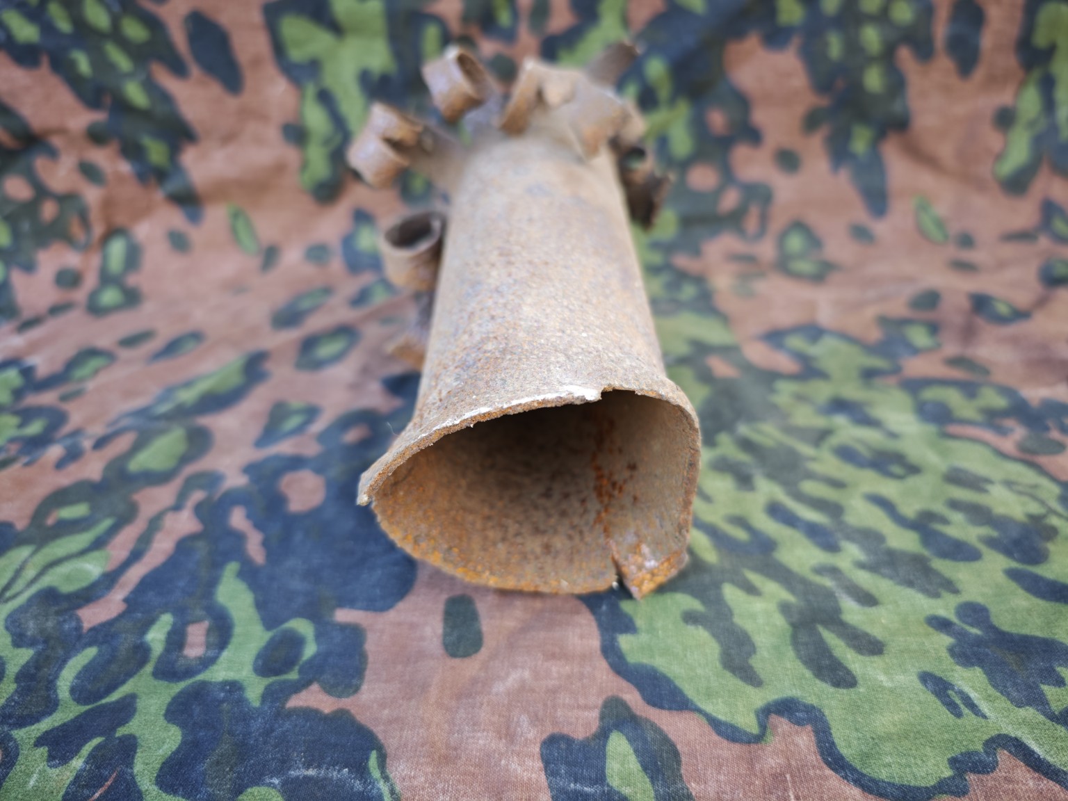 Soviet WWII RS 82 Aircraft Rocket Motor Body with Tail Fin Remains – IL-2 Sturmovik