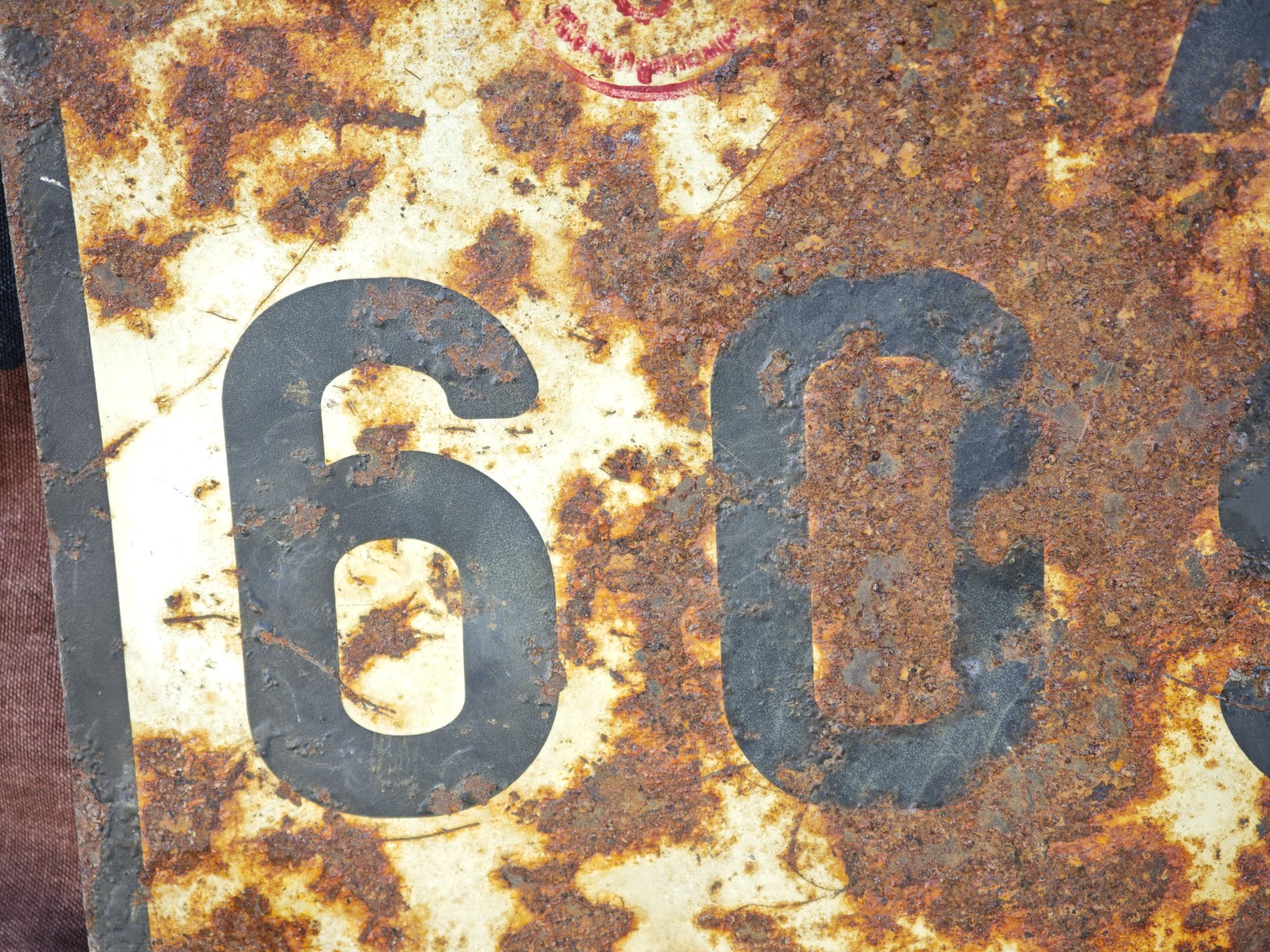 German WWII SS Totenkopf Division License Plate – Sd.Ah. 1 Kettenkrad Trailer